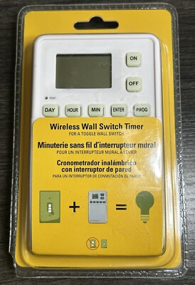 Autochron NEW Timer Wireless Wall Switch Toggle Control Program Button Security