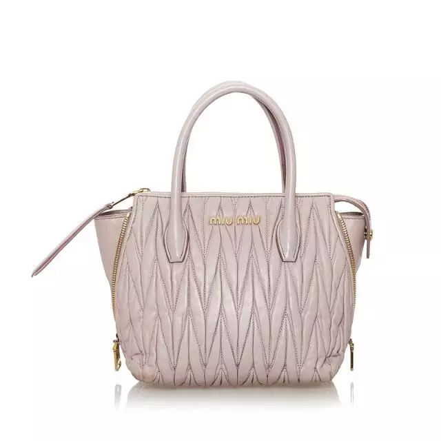 Miu Miu Matelasse shoulder bag 2way pink