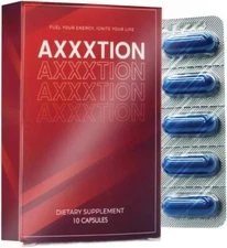 AXXXTION – 10 Natural Capsules to Support Male Vitality & Confidence