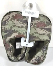 Baby Toddler Capelli of New York Brown Camo Puffy Slippers Size 8/9 Large NWT
