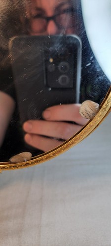 Vtg. Matson Gold Bird & Tree Side Standing Tilt Vanity Mirror See Descriptions - Picture 15 of 18