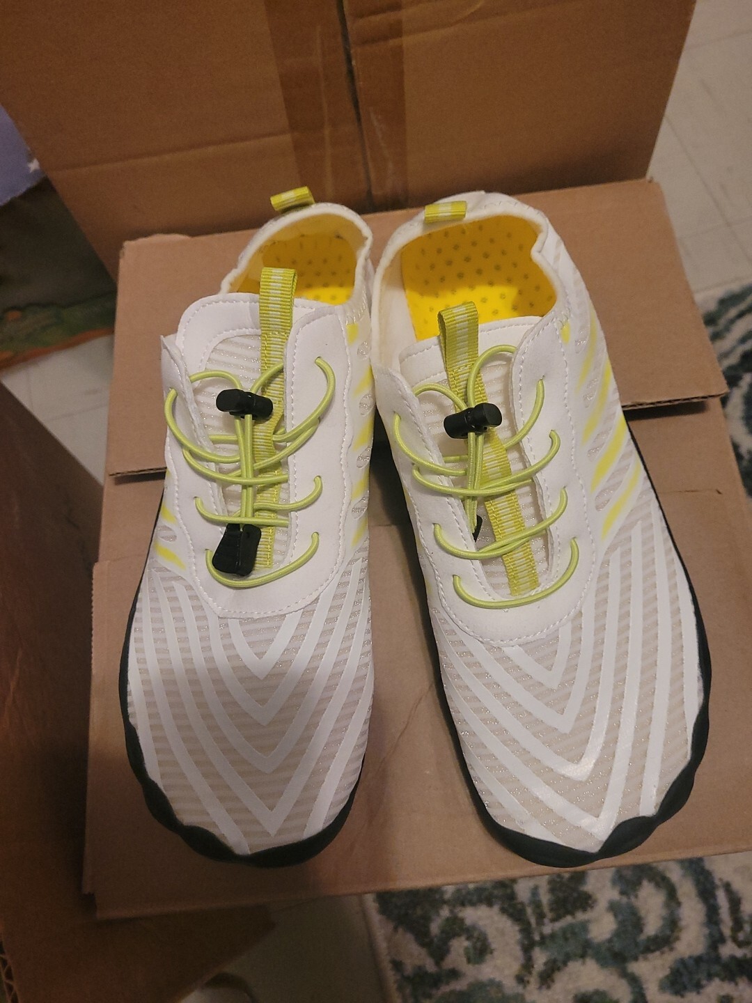 Lotto 2 Scarpe Barestep Nuove Donna Uomo Bianco e Giallo Bianco e Nero