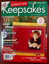 Creating Keepsakes Magazine - December 2003 - Vintage NLA - NEW