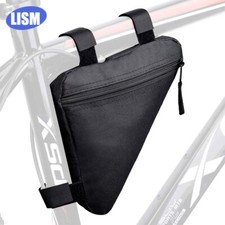 Black Bicycle Frame Bag Bike Triangle Bag Waterproof Bike Cycling Top Tube Pouch