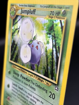jumpluff pokemon card value JUMPLUFF - 2000 Pokémon TCG 7/111 Neo Genesis Holo Rare Card - NM/LP