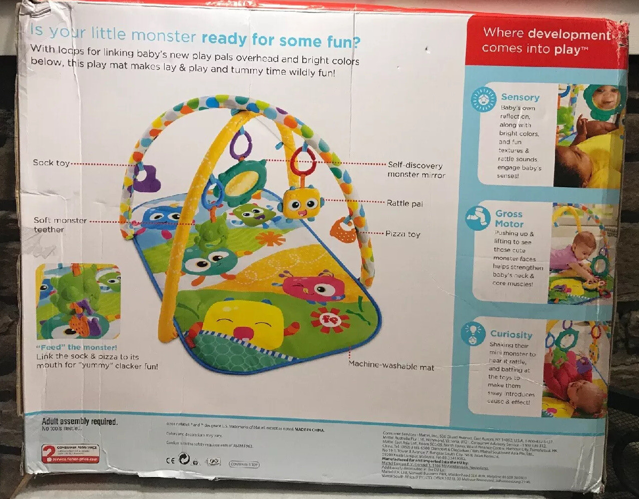 fisher price mini monsters activity gym