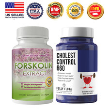 Forskolin Extract Weight Management  Cholesterol 660 Support Heart Supplement