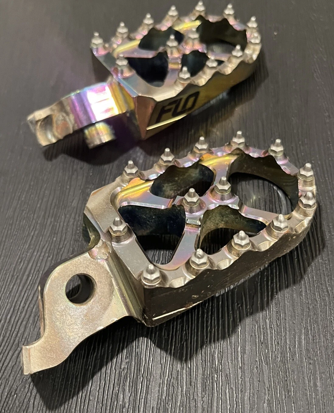 Flo FPEG-792J Pro Series JET FUEL Footpegs for Kawasaki 06+ KX250