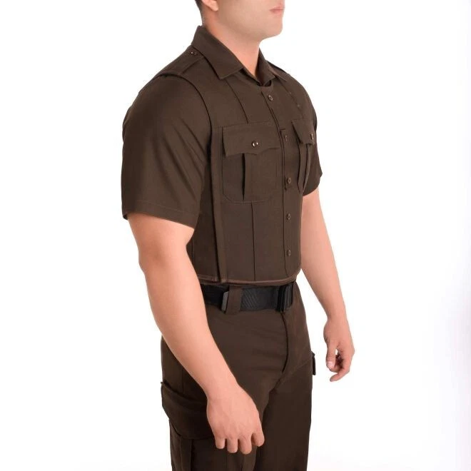 MED/LG TALL BLAUER 8970 RAYON ARMORSKIN VEST OUTER ARMOR CARRIER SHERIFF BROWN - Image 3 of 4