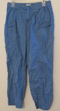 Anthropologie Pilcro Utility Pants Women's 31 Blue Elastic Waist Straight Leg