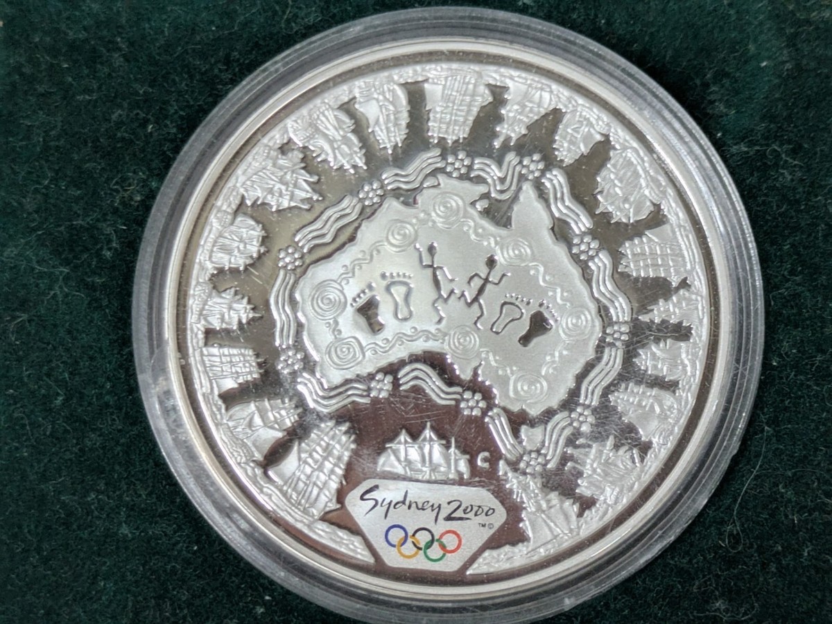 貨幣 THE SYDNEY 2000 OLYMPIC SILVER COIN Australia 2000 Sydney Olympics Set of 8 silver (1oz) $5