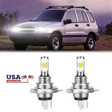 2pc H4 9003 Led Headlight Kit Bulbs Hilo Beam For Chevrolet Tracker 2004-1999