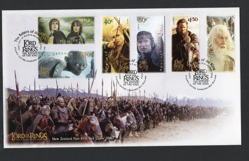 NEW ZEALAND MNH 2003 SG2652-2657 THE LORD OF THE RINGS 3RD ISSUE FDC