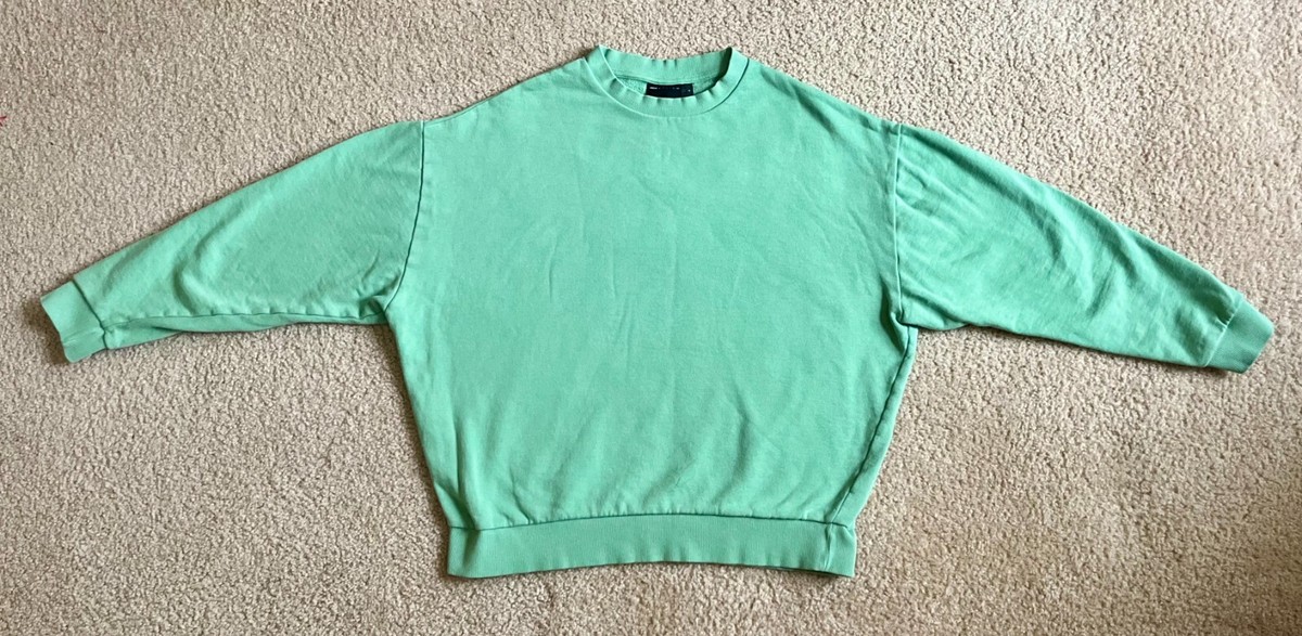 ASOS Design Oversized Baggy Crewneck Sweatshirt Green Men's Size S