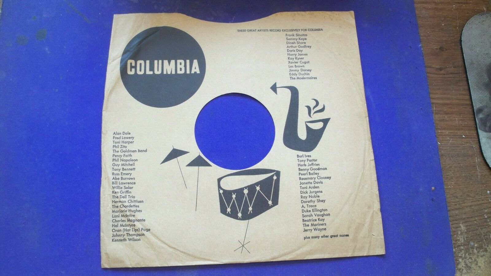 78 Columbia Record Sleeve Only Vintage jazz blues country