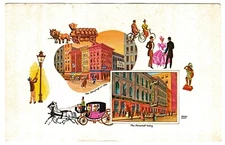 THE Berghoff RESTAURANT Chicago Illinois Vintage Artist Signed Peter Diem IL PC