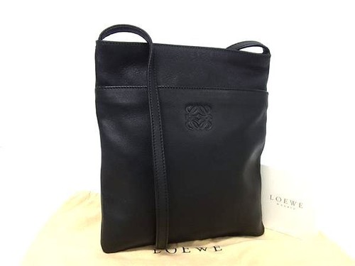 LOEWE Loewe Anagram Leather Crossbody Shoulder Bag Crossbody Pochette Ladies