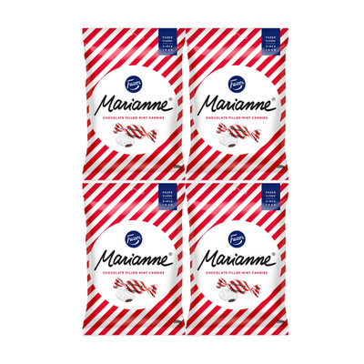 4x Fazer Marianne Peppermint Candy 200g Dark Chocolate Mint Toffee Vegan