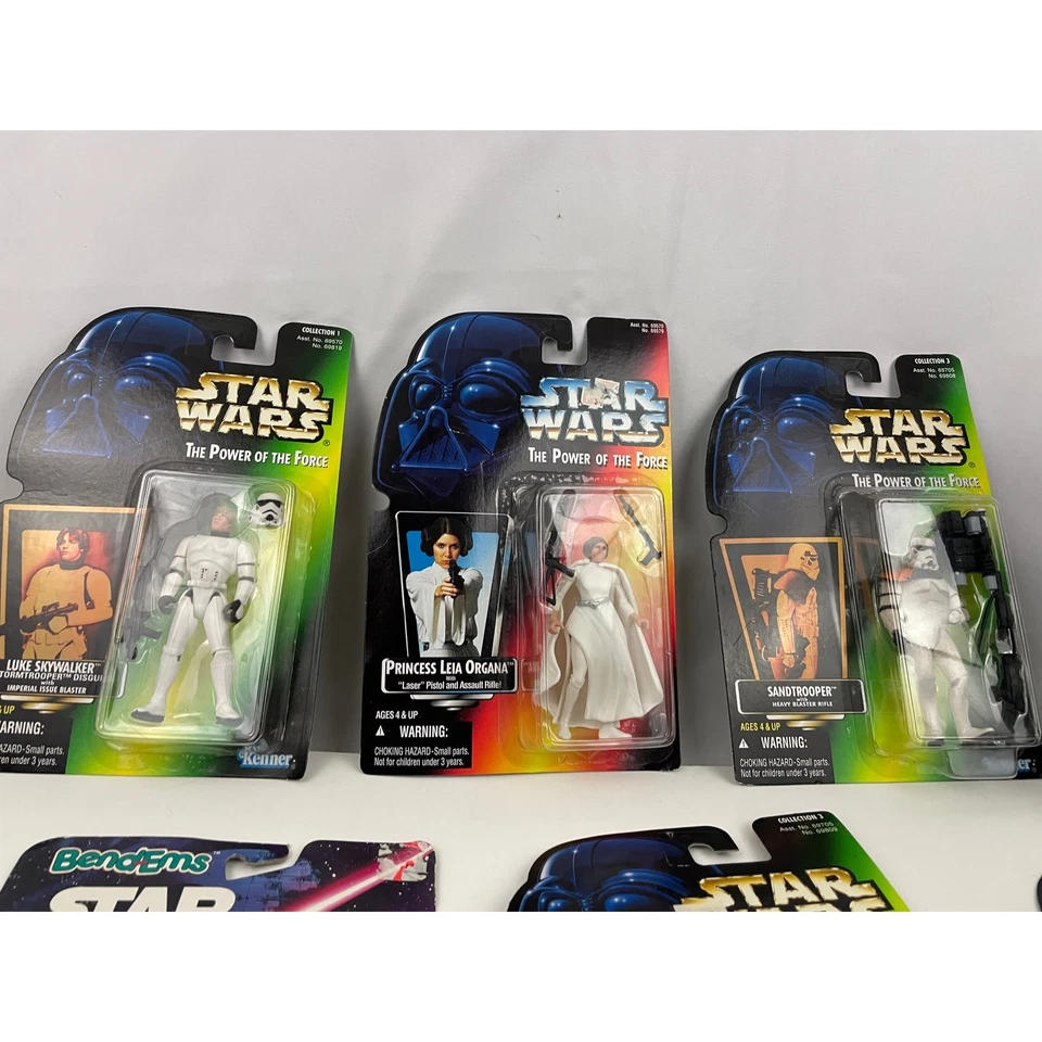Lote de 10 figuras de acción Kenner Power of the Force de Star Wars años 90 micro máquina Foto 2 de 4