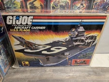 GI Joe 1985 USS Flagg Aircraft Carrier NEW In Box Unopened Graded JCP CAS Q70+
