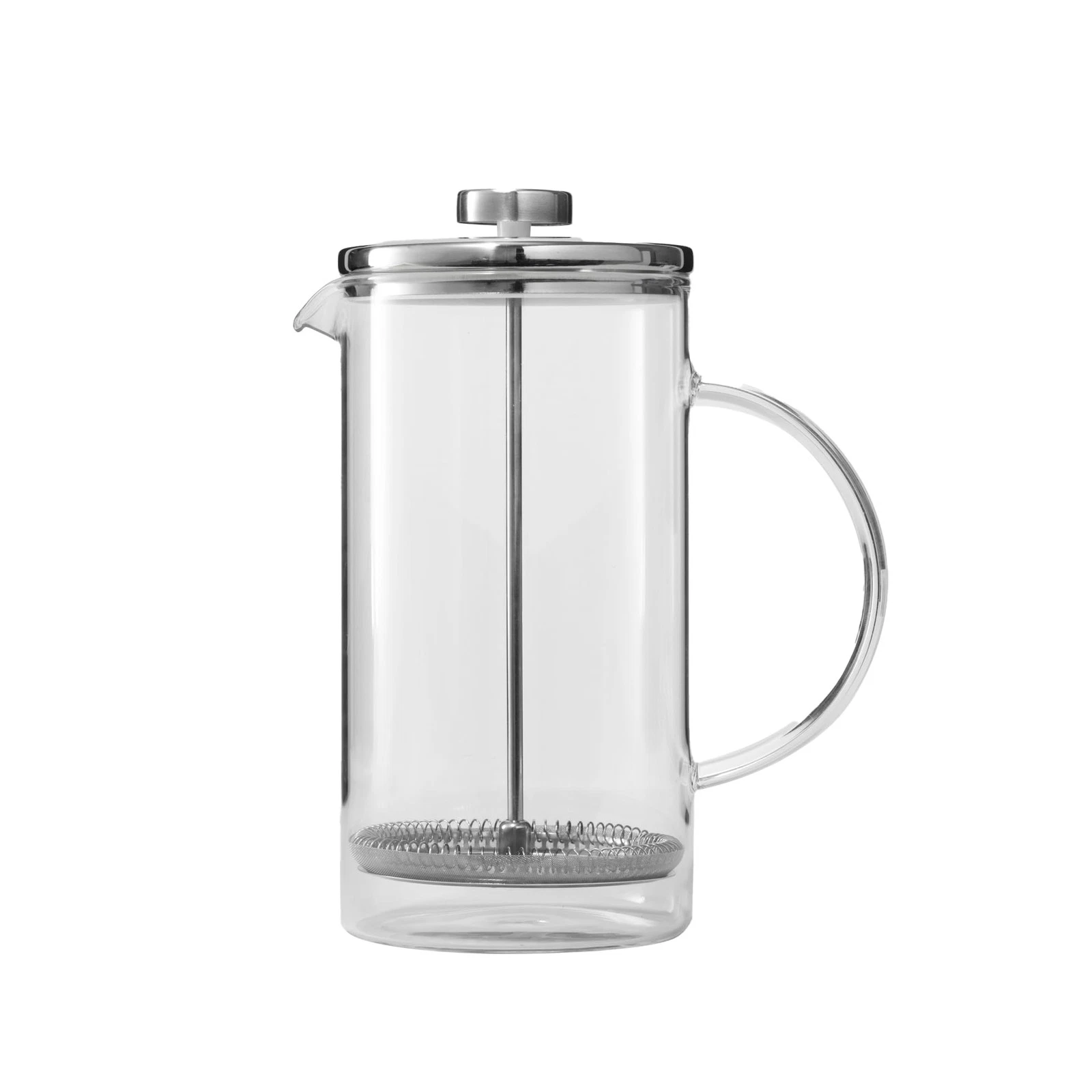 Public Goods 34oz French Press Coffee Maker, Borosilicate Glass, Stainless Lid