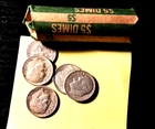 Full Roll of 50  90% Silver Dimes !  Awesome Investment / Great Price !!