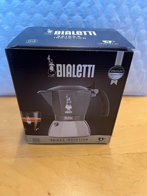 Bialetti Brikka Induction Stovetop Espresso Maker 4 Cups - Anthracite 0007317