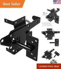 Heavy Duty Self-Locking Gate Latch for Wood/Vinyl Fences, Easy Install Secure