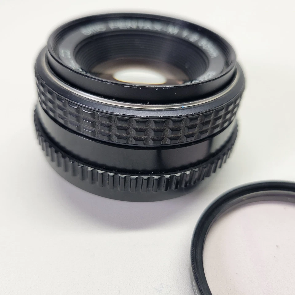 Pentax-M SMC 1:2 50mm Camera Lens Asahi Optical 8276257 Hoya Skylight 1b Filter - Image 4 of 4