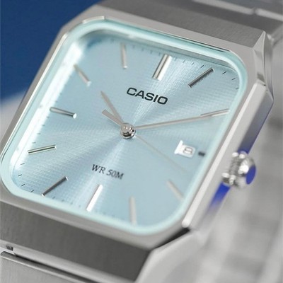 Casio MTP-B185D-2A2 Blue Analog Stainless Steel Classic Design