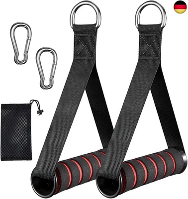 DGN 2er Set Einhandgriff Kabelzug in Rot,Fitness Griffe Gym