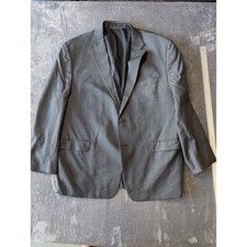 Lauren Ralph Lauren Mens Grey Two Button Blazer Jacket Macy's Made in Canada