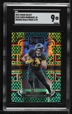 2023 Select Concourse Dragon Scale Prizm 3/70 Chris Rodriguez Jr SGC 9 MINT rw6