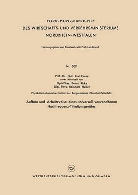 Aufbau und Arbeitsweise eines universell verwendbaren Hochfrequenz-Titrationsger