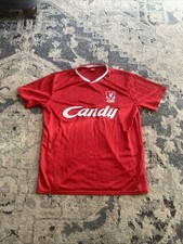 Liverpool FC  Mens Large Red EPL Soccer Candy Sponsor XL NEW