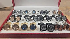 12 Pairs of cufflinks for Men _Versatile variants to match wardrobe_HOLIDAY_GIFT