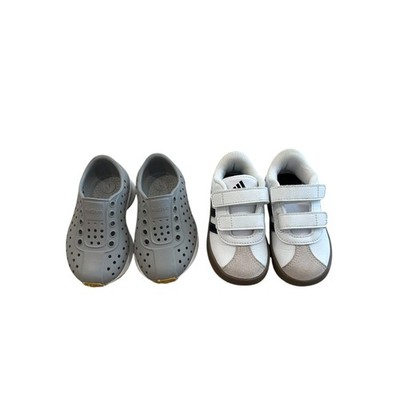 Adidas VL Court Size 5K and Native Shoes Robbie Size C5 - Size 12-18 Months