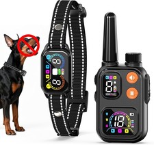 2 in 1 Dog Bark and Shock Collar - 4500FT Bark Collar with Remote