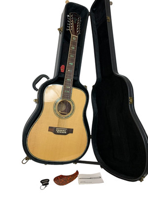 Zuma  12 String Acoustic Guitar Natural Finish Dreadnought