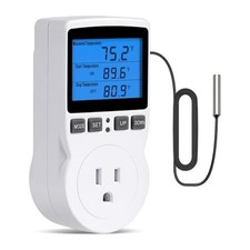 Plug-in Thermostat Temperature Controller Socket Heating Cooling Control4876