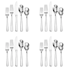 Mikasa Delano 18/0 Forged Stainless Steel 20pc. Flatware Set (Service for Four)