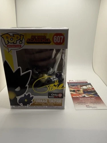 SIGNED JOSH GRELLE Funko Pop! Fumikage Tokoyami #607 My Hero Academia MHA COA