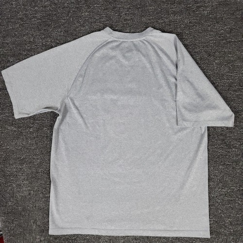 Adidas Wisconsin Badgers Shirt Mens Small Gray Climalite NCAA Track Team Crew T - Picture 3 of 9