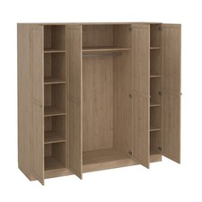 Armadio CORSICO a 4 ante battenti in laminato. LAP 195,5x200,1x61,6 cm
