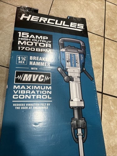 Hercules 15 Amp 42 lb 1-1/8 in. Hex Lower Wall Breaker Jack Hammer Tool 1700 BPM - Picture 9 of 9