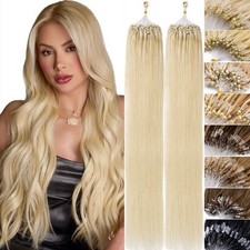 Micro Beads Tip Link Ring Hair Extensions Loop Human Hair Extensions Highlight