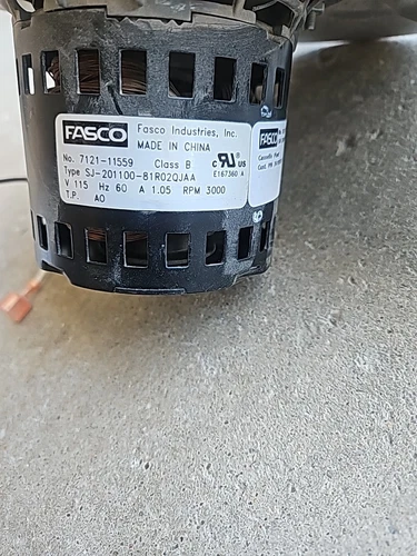 FASCO 702112902 712111559 Draft Inducer Blower Motor 3000 RPM 115V  used #14Y