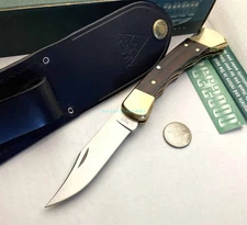 Buck USA OLD VERSION Year 1999/2000 110 Finger Groove Folding Hunter Knife MINT