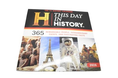 Sourcebooks This Day In History 2026 Wall Calendar 12-Month Multicolor Gift