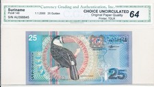 Centrale Bank Van Suriname Suriname 25 Gulden 2000